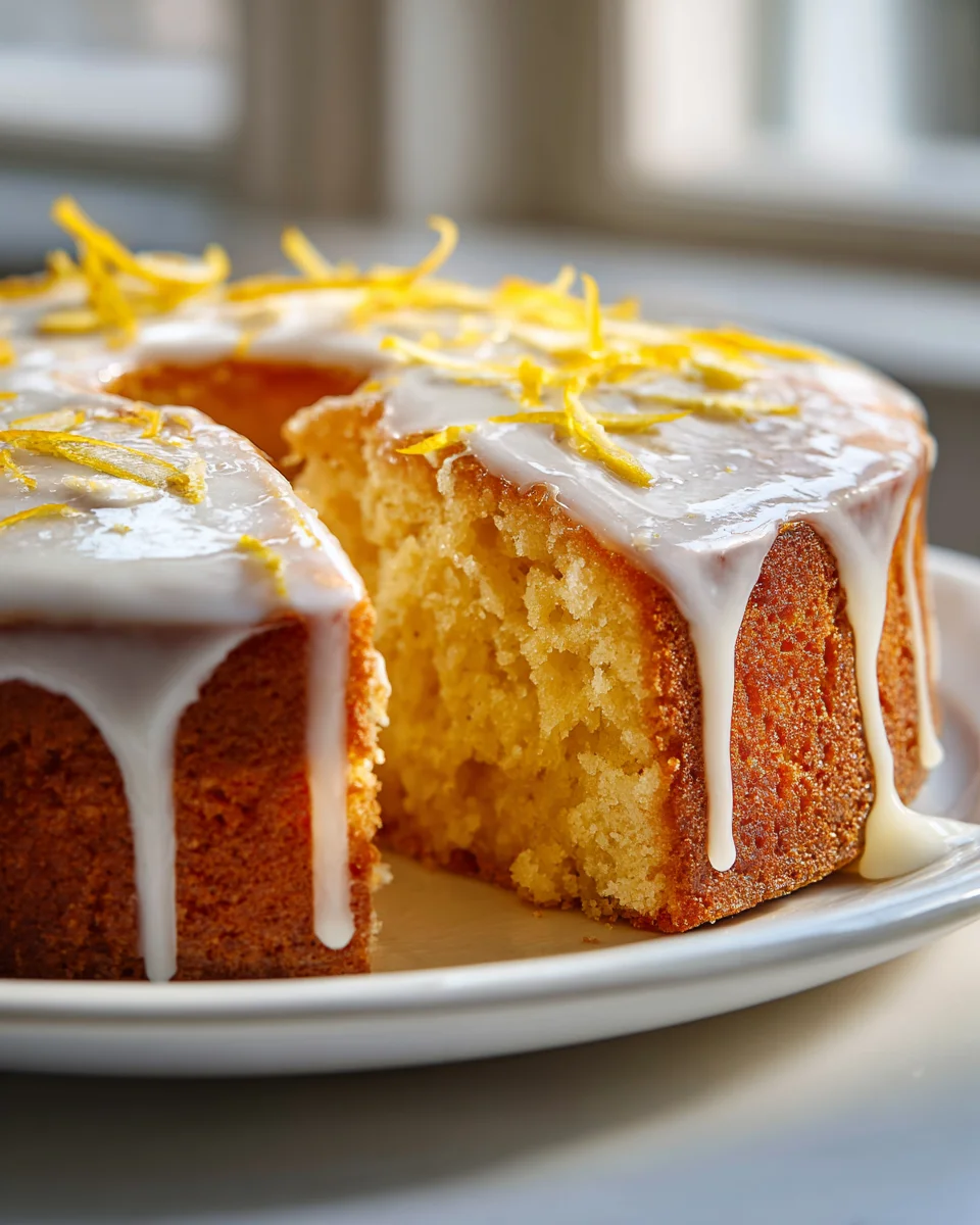 Zitronen Blaunon alkoholfreier Bier Kastenkuchen mit Joghurtglasur