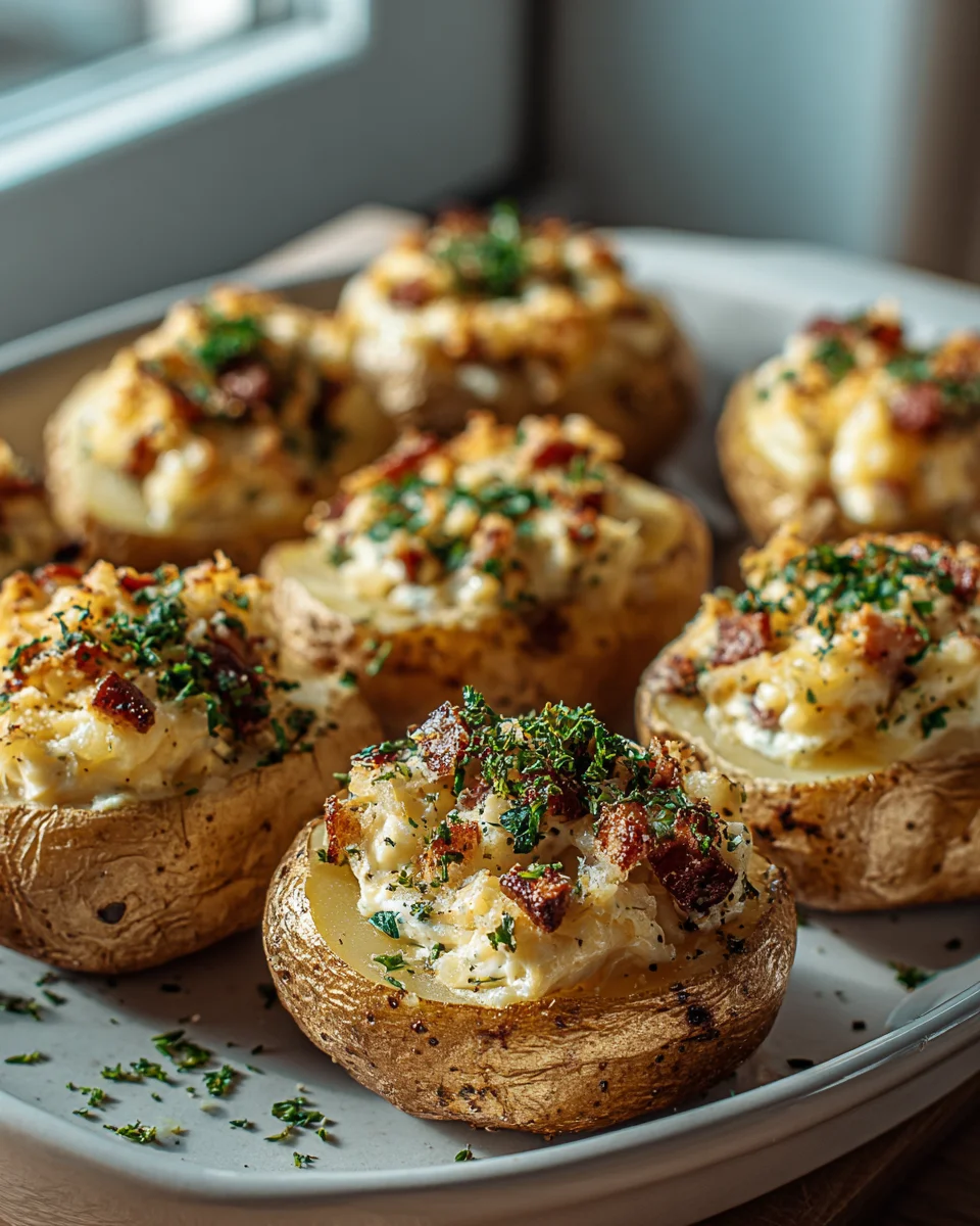 Flammkuchen-Gefüllte Kartoffeln: Herzhaft & Unwiderstehlich!