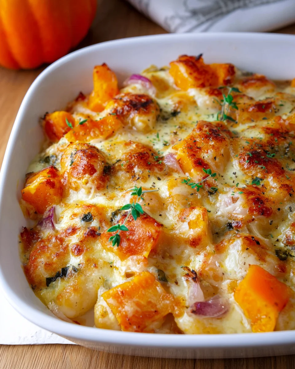Gnocchi Kürbis Auflauf mit Lauch: Vegetarisch & Cremig lecker!
