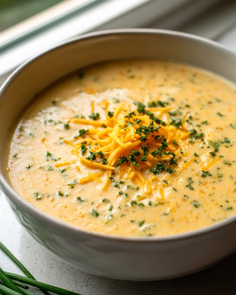 Cremige Cheddar-Knoblauch-Kräuter-Kartoffelsuppe – dein Komfort