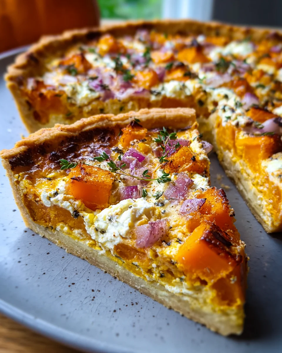 Cremige Kürbis Quiche mit Feta – Dein neues Lieblingsrezept!