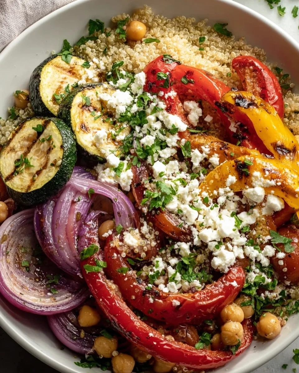 Gesunde Gegrillte Mediterrane Bowl – Lecker & Nährstoffreich!