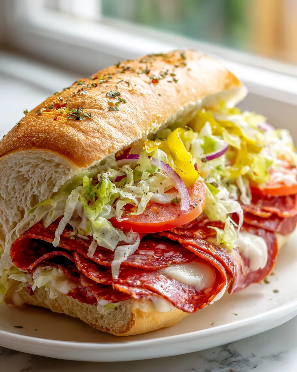 TikTok Viral Italienischer Grinder Salat Sandwich Rezept