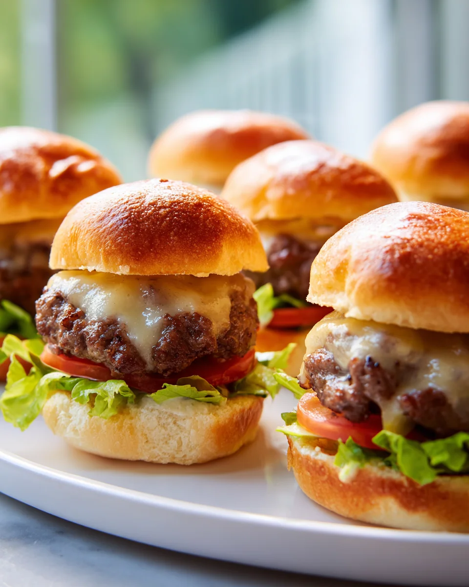 Mini Beef Sliders: Saftiges Hackfleisch & Käse, unwiderstehlich