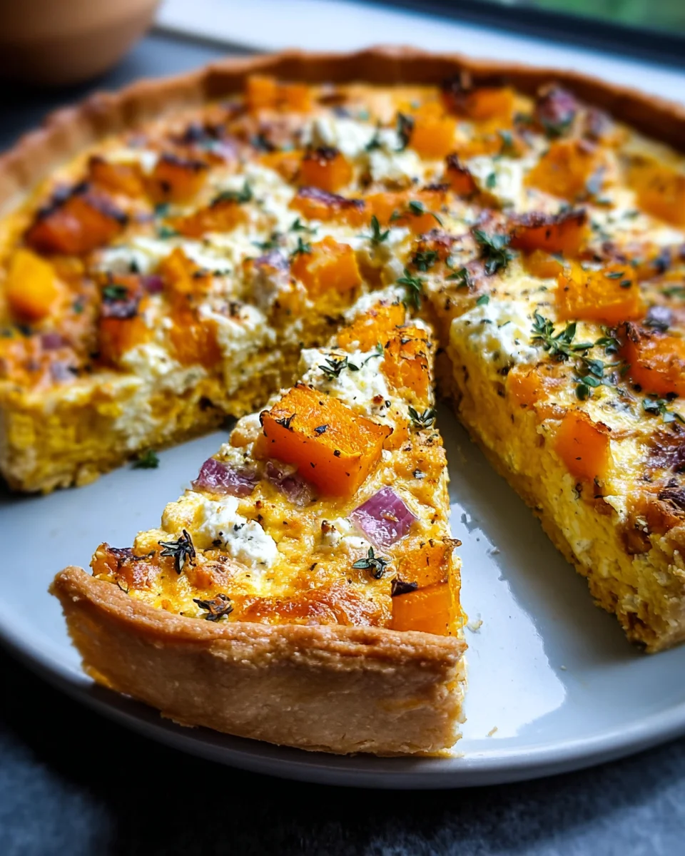 Cremige Kürbis Quiche mit Feta – Dein neues Lieblingsrezept!
