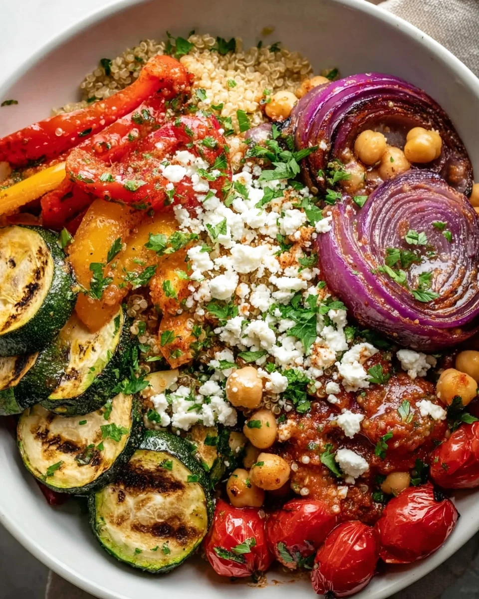 Gesunde Gegrillte Mediterrane Bowl – Lecker & Nährstoffreich!