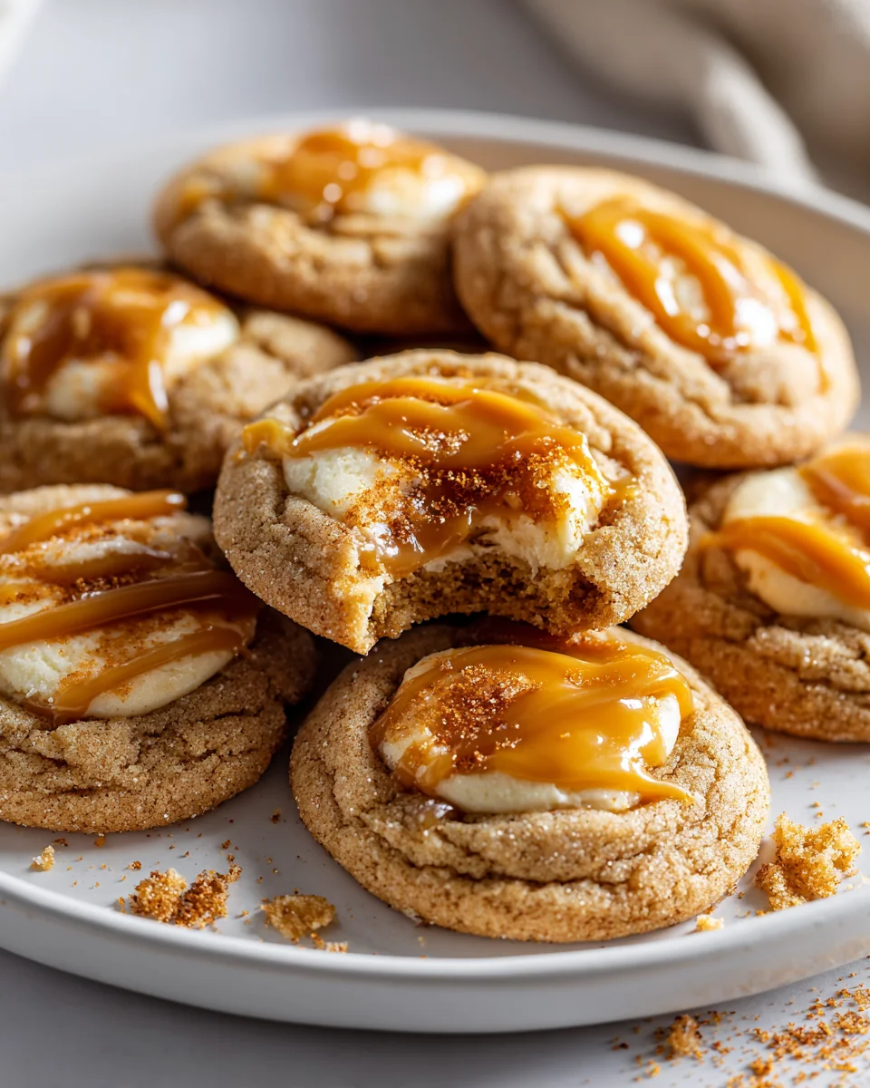 Köstliche Karamell-Cheesecake-Cookies zum Verlieben!