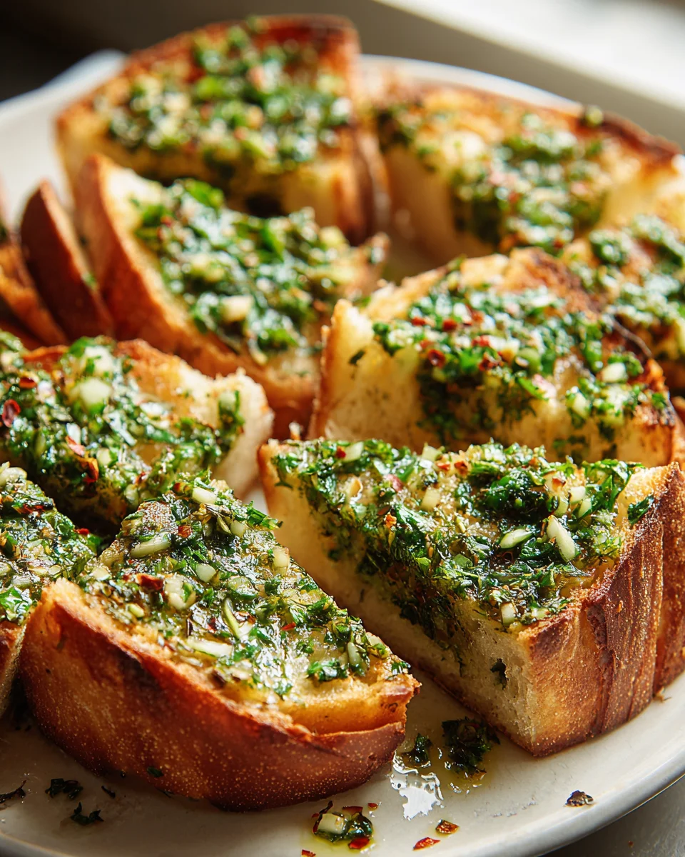 Leckeres Chimichurri Knoblauchbrot – Einfaches Rezept!