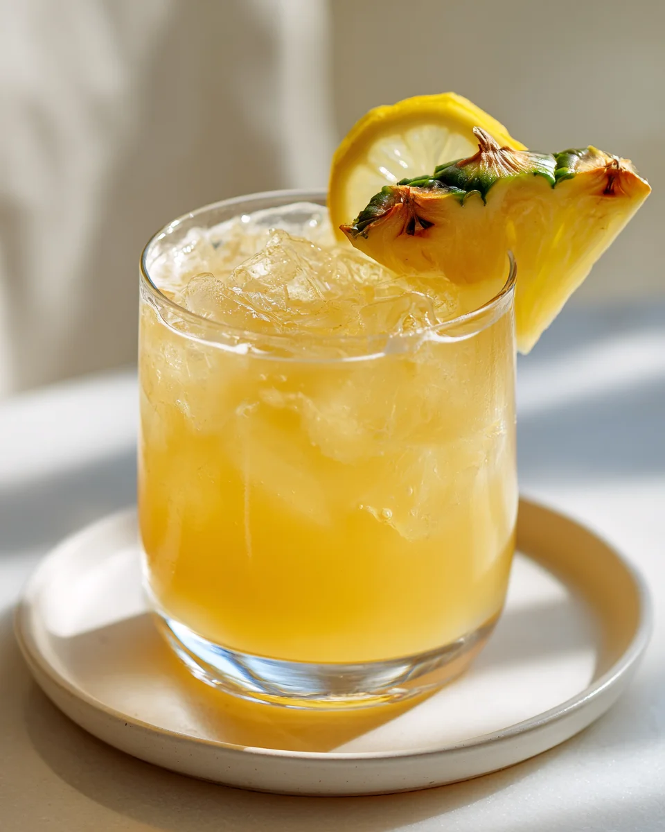 Erfrischende Ananas-Limonade mit Bourbon-Aroma, Alkoholfrei