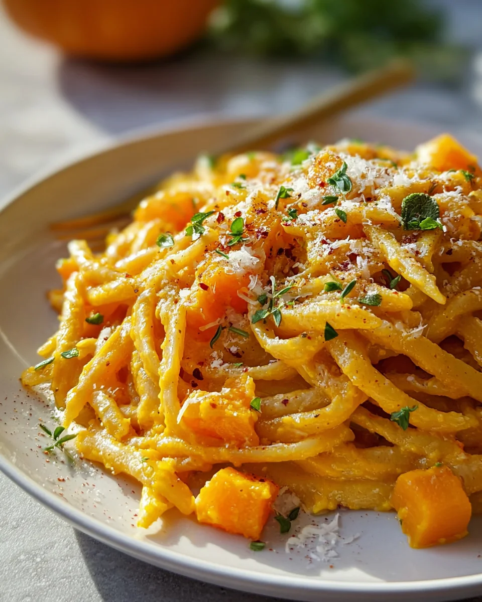 Cremige Kurbispasta: Einfach, lecker & unwiderstehlich