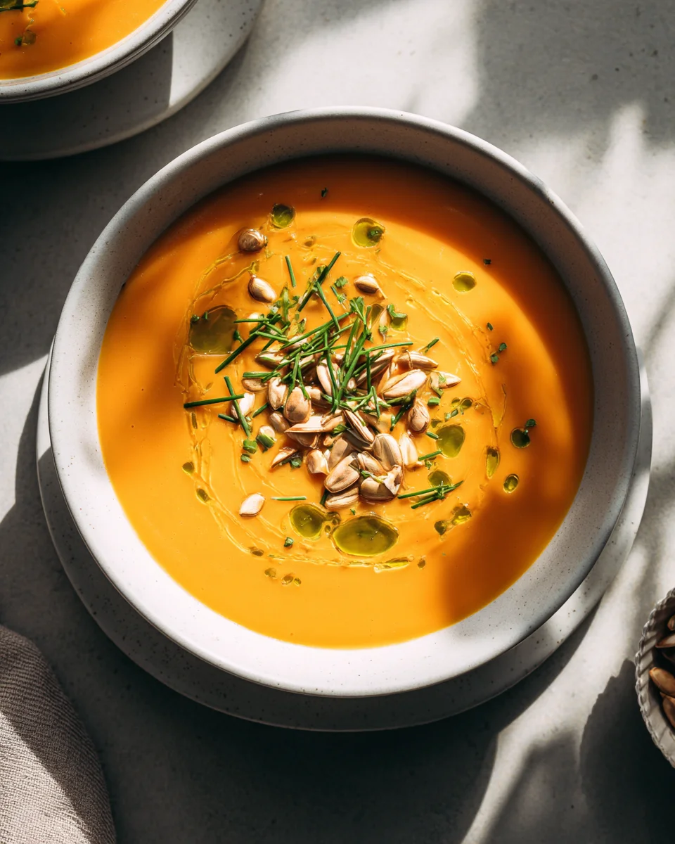 Hokkaido Kürbissuppe: Cremig, knackig, extra crunchig!