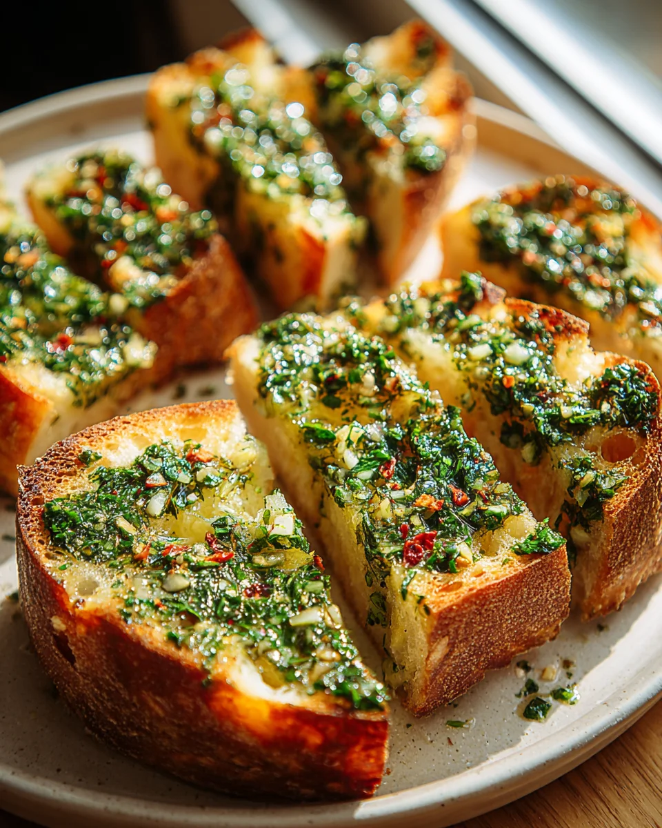 Leckeres Chimichurri Knoblauchbrot – Einfaches Rezept!