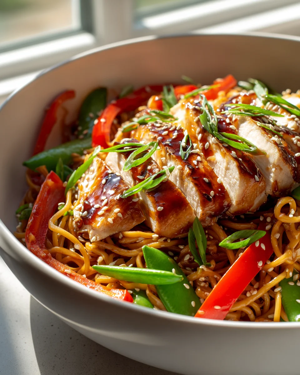 Hähnchen Teriyaki Nudeln: Schnell, Aromatisch & in Minuten