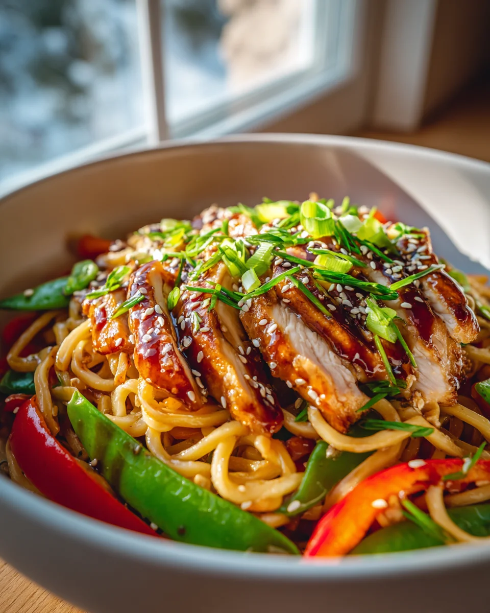 Hähnchen Teriyaki Nudeln: Schnell, Aromatisch & in Minuten