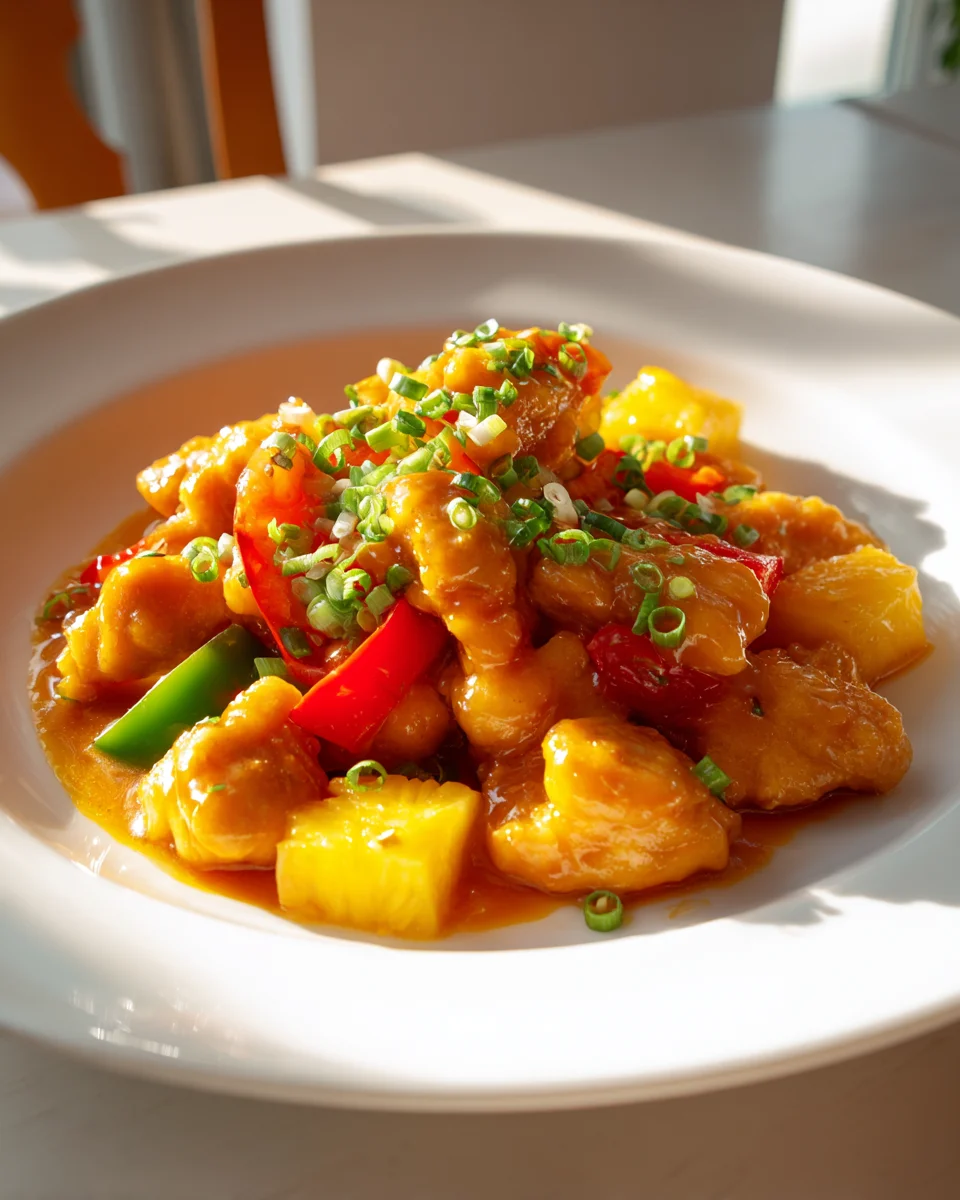 Exotisches Hähnchen mit Ananas: Süß-sauer & unwiderstehlich