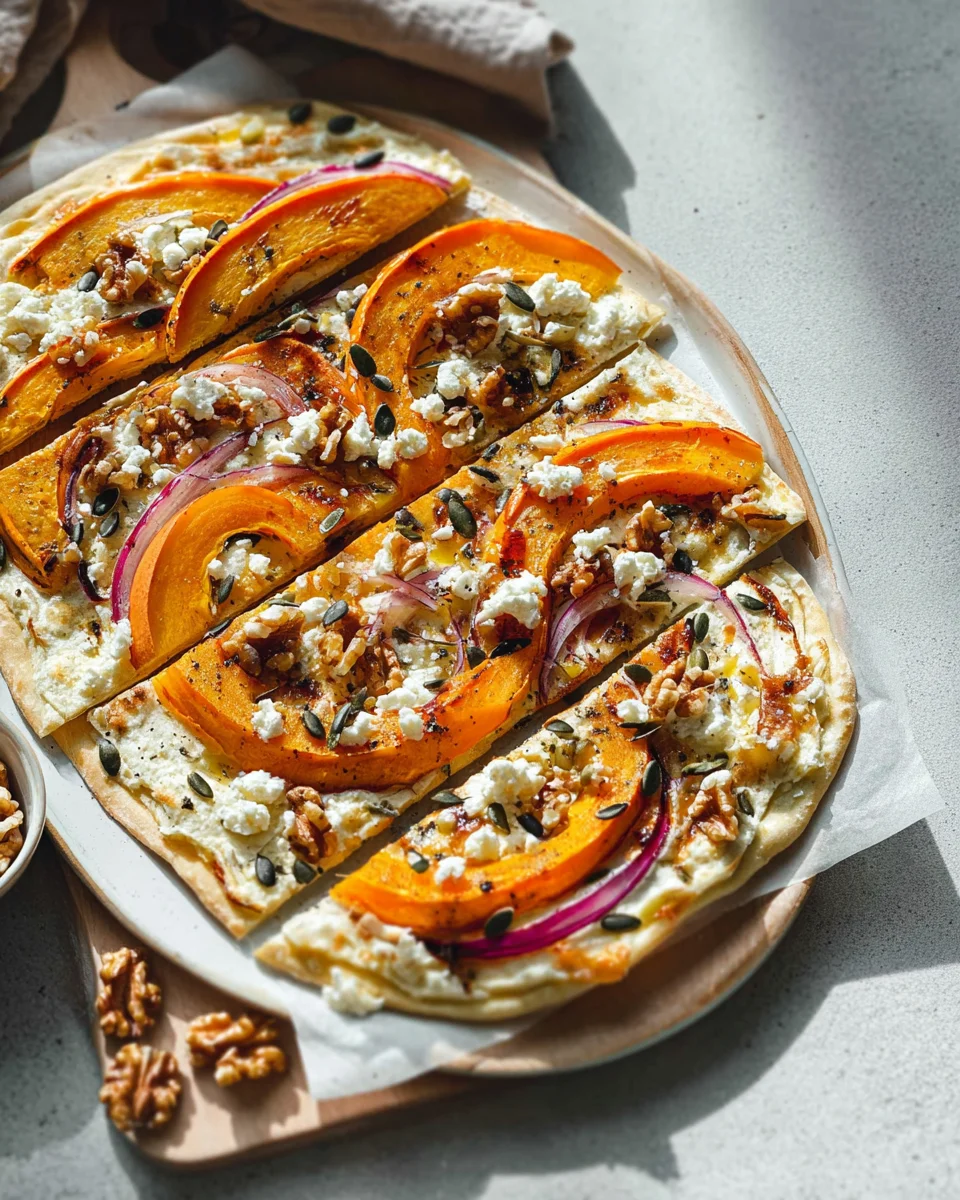 Flammkuchen Kürbis Feta: Cremiger Herbsttraum für Genießer