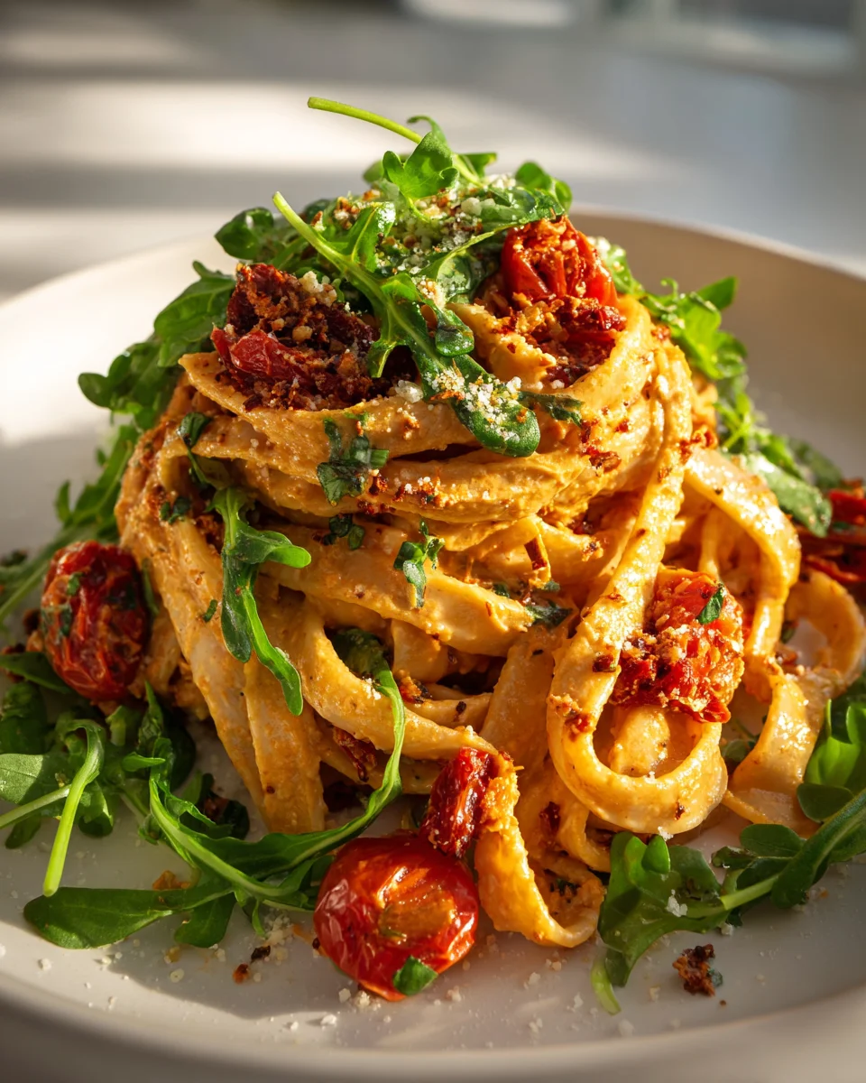 Cremige Vegane Sonnengetrocknete Tomaten Pasta – Einfach Lecker!