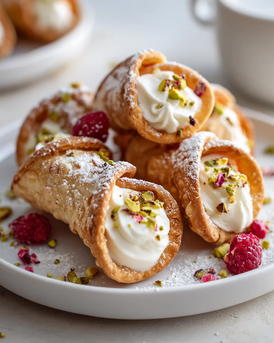 Vegane Cannoli Bites mit Cashew-Ricotta für Feinschmecker