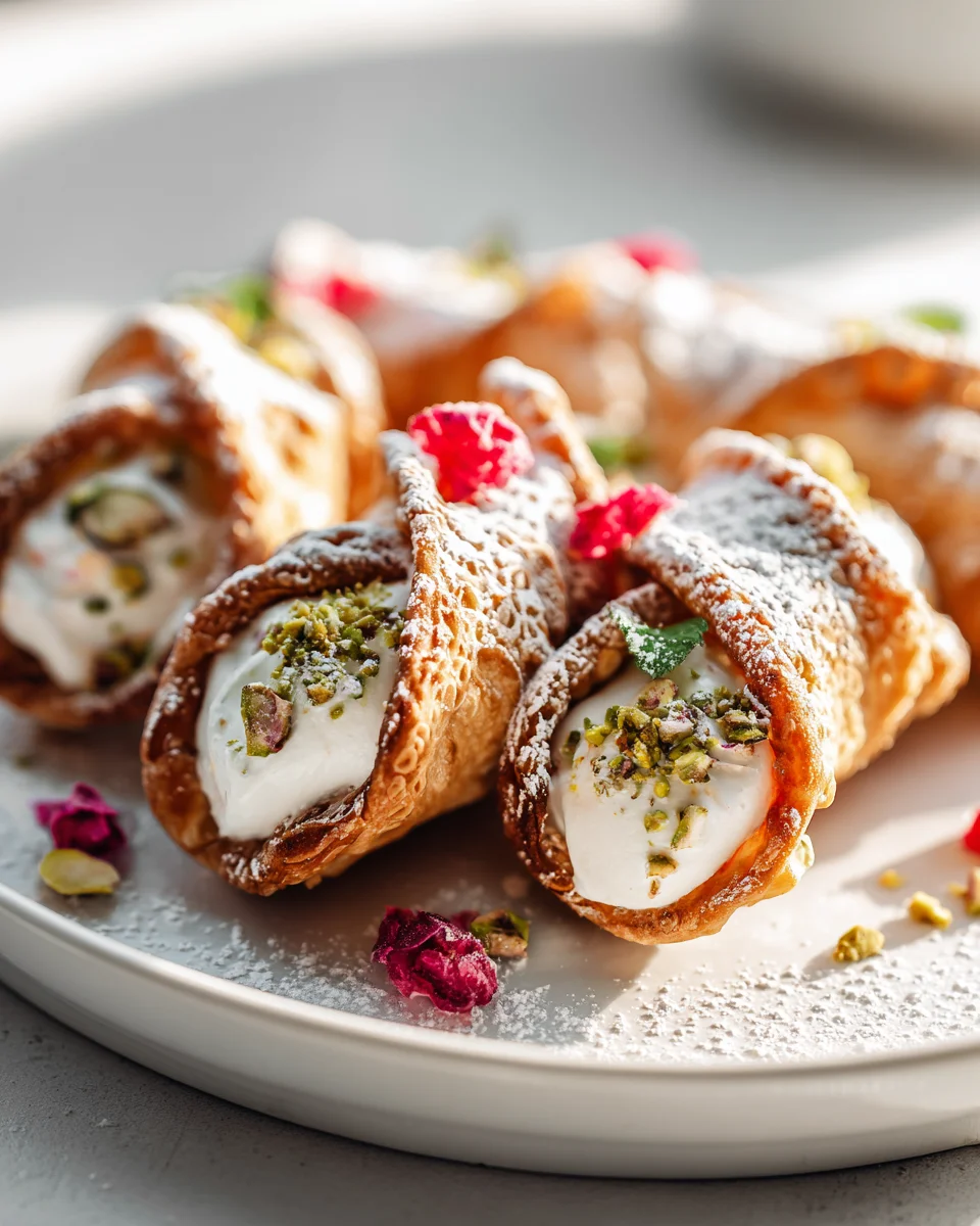 Vegane Cannoli Bites mit Cashew-Ricotta für Feinschmecker