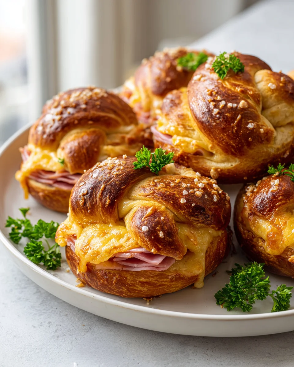 Ofenfrische Schinken Käse Brezeln – Leckeres Rezept entdecken!