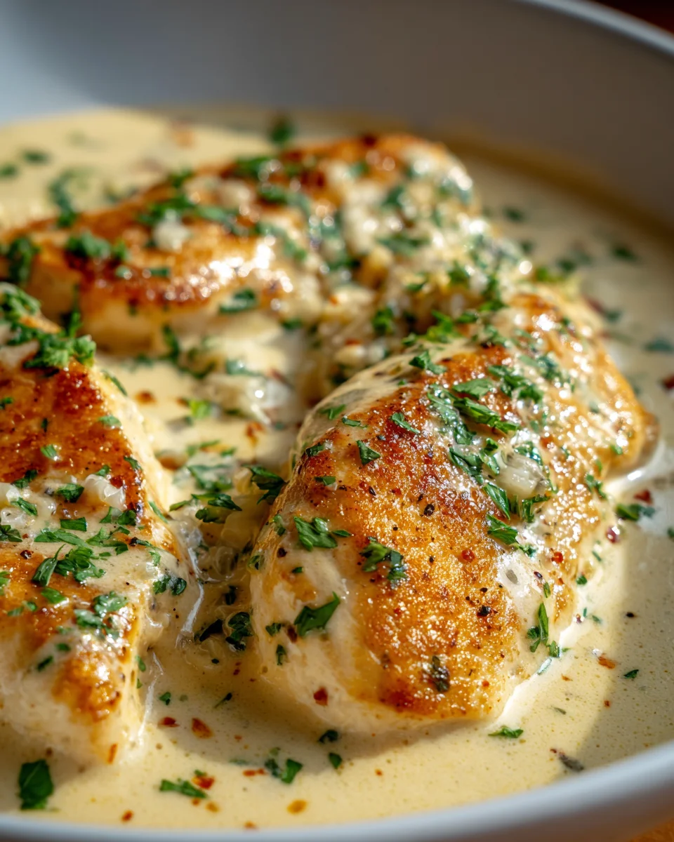 Hähnchenfilet in Frischkäse-Parmesan-Sauce: Köstlich & Einfach!