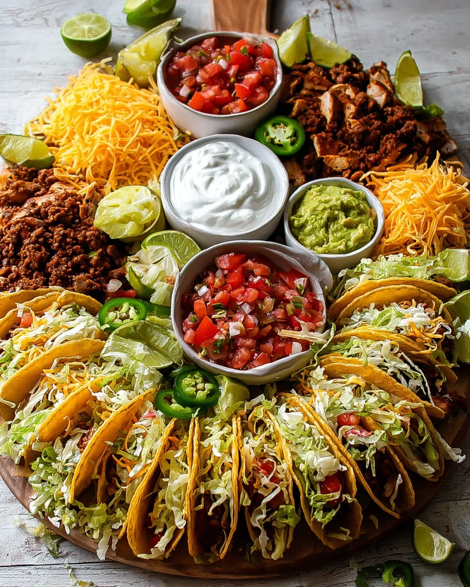 Sizzling Beef Taco Feast Board